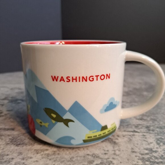 Starbucks Washington State Coffee Mug Cup You Are Here Collection 14 Oz .. - Picture 1 of 10